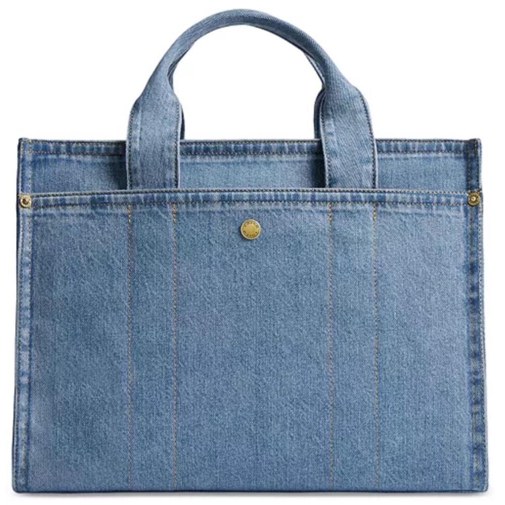 Coach Denim Cargo Medium Tote Sold Out - Picture 3 of 14